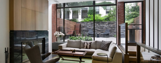 David Howell, DHD Architecture - DHD West Village Townhouse Living Room Backyard