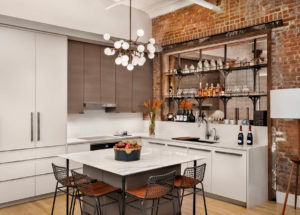 David Howell, DHD Architecture - DHD Broome Street Loft Kitchen Dining Room Island
